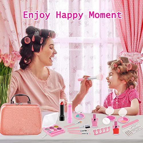 Maquillaje para Niñas,20 Piezas Juguetes de Maquillaje Lavables para Niños, Seguros y No Tóxicos, Juegos de Maquillaje para Niñas, Regalo de Princesa para Niñas en Fiesta Cumpleaños 6 7 8 9 10 Años