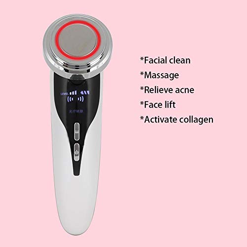 Máquina De Belleza Masajeador Facial 5 En 1, Suaviza Y Reafirma La Piel Ems Masaje Blanqueamiento Limpieza Facial Estiramiento Apretado Anti-envejecimiento Máquina De Estiramiento Facial