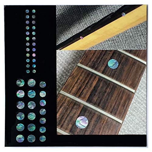 Marcadores de trastes para guitarra y bajo - Set de puntos personalizados - Abalone Mix F-085CD-MX-AZ