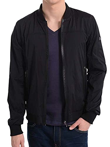 Marciano Guess Chaqueta de hombre negra tejido técnico talla 50 L L1/26