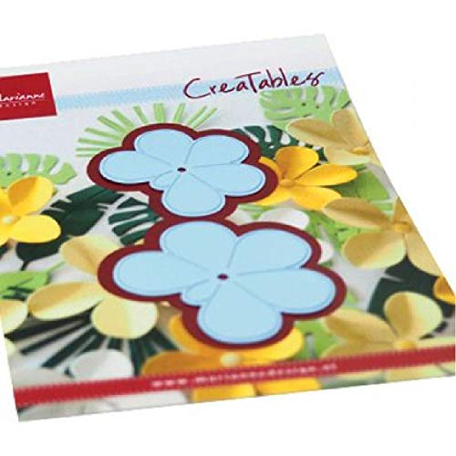 Marianne Design Creatables Plantillas de Corte y Embossing, Flor de frangipani, para Proyectos de Manualidades de Papel