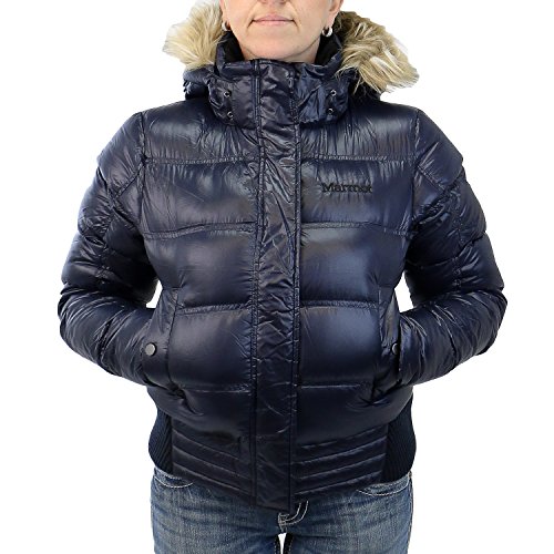 Marmot Helsinki Coat - Chaqueta de Plumas para Mujer, Color Azul, Talla M