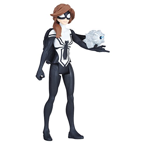 Marvel Spiderman-15 Cm Quick Shot Spider Girl (Hasbro E1106ES0)