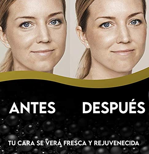 Máscara para los ojos de extracto de caviar negro anti-envejecimiento. Parches para los ojos pro-colágeno. Máscara para los ojos anti-ojeras, bolsas, patas de gallo e hinchazón. 60 Unidades.