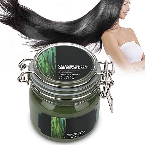 Máscara Para Pelo Mascarilla Para El Cabello Con Barro Volcánico Para Reparar Cabello Largo Y Rizado Nutritivo, Seco, Dañado, Hidratante Mascarilla Para El Cuidado Del Cabello de Recuperación(250ml)