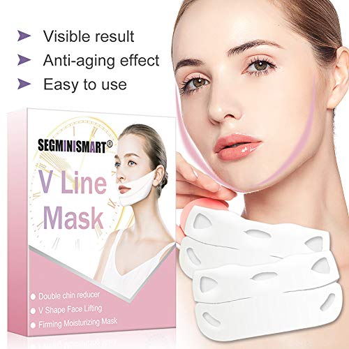 Máscara V Line,Reductor de Papada,Mascarilla Para Papada,V Face Mask,Mascarilla Reafirmante Facial,Mascarilla hidratante reafirmante de contorno