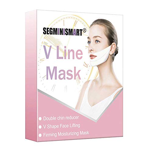 Máscara V Line,Reductor de Papada,Mascarilla Para Papada,V Face Mask,Mascarilla Reafirmante Facial,Mascarilla hidratante reafirmante de contorno