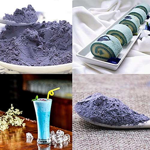 Matcha Blue | OkO-OkO - Premium Guisantes mariposa Polvo Azul 100% Clitoria Ternatea de Tailandia sin aditivos - Infusión Té de hierbas Colorante alimentario natural Cocina Pastelería (114 g o 4 Oz)