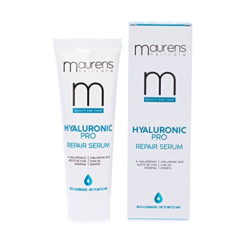 Maurens Serum Recuperador Instantáneo Hyaluronic Pro Repair Serum , con Ácido Hialurónico, Aceite de Chía y Keratina, 75 ml