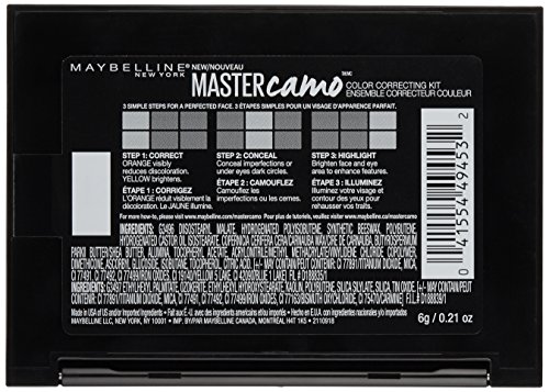 Maybelline New York Facestudio Master Camo Color Correcting Kit, Deep