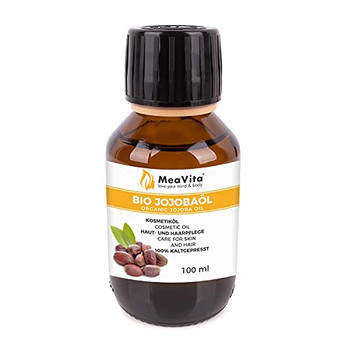 Meavita Meavita Organic Jojoba Oil Gold - 100% Puro Aceite Prensado En Frío, 1 Paquete (1 X 100 Ml) 100 ml