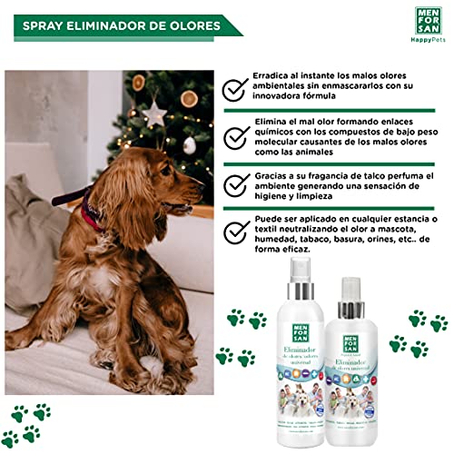 Menforsan Fragancia En Spray Eliminador De Olores Talco, Un Tamaño 200ml