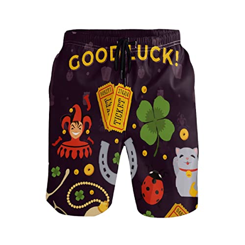 Mielpdaz Bañador para hombre Lucky Charms Good Luck Beach Board Shorts, 1 color, XXL