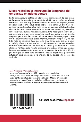 Misoprostol en la interrupción temprana del embarazo en adolescentes: Ginecología de la Infancia y la adolescencia