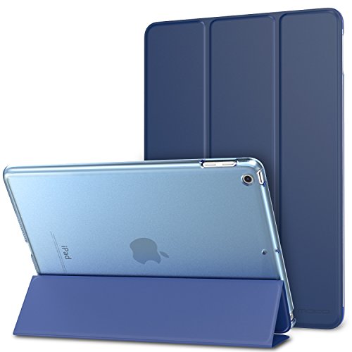 MoKo Funda para 2018/2017 iPad 9.7 6th/5th Generation - Ultra Slim Función de Soporte Protectora Plegable Smart Cover - Azul Marino (Auto Sueño/Estela)