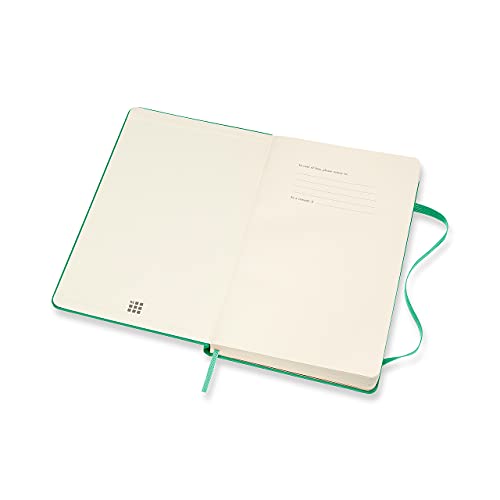 Moleskine, Agenda Giornaliera 12 Mesi 2022, Daily Planner 2022, Copertina Rigida e Chiusura ad Elastico, Formato Large 13 x 21 cm, Colore Verde Gelo, 400 Pagine