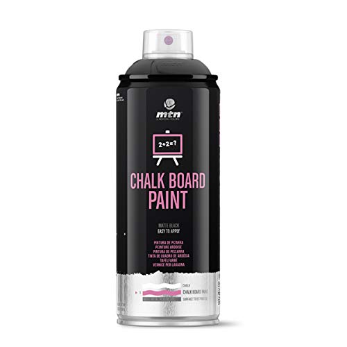 Montana Colors Pintura Pizarra, Spray 400ml, Negro, 400 ml (Paquete de 1)