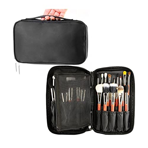 MOOMOO Like A Breeze Bolsa de cosméticos Profesionales Caso de Belleza Toothing Brush Organizer Neceser Multi Funcional Bolsa de Maquillaje for Viajar a Domicilio (Color : Black)