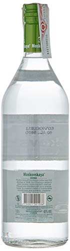 Moskovskaya Vodka - Botella Vodka Ruso de 1L.