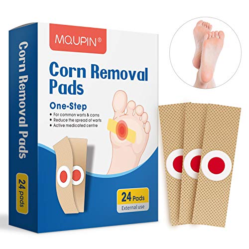 MQUPIN Verrugas, Corn Remover, Eliminar Verrugas, Removedor de Verrugas, Removedor de Maíz, Wart Remover Anti Verrugas Tratamiento para Quitar Verrugas Comunes, Plantares, Maíz y Callos-24PCS