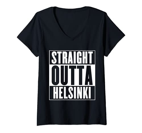 Mujer Helsinki - directamente de Helsinki Camiseta Cuello V