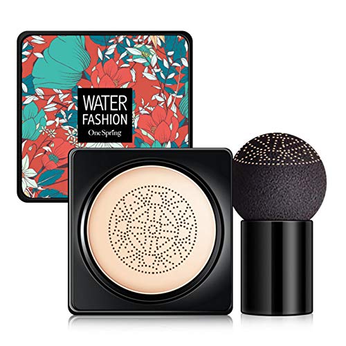 Mushroom Head Air Cushion Foundation BB Cream CC Cream, Water Feeling Flawless BB Cream Corrector Natural Maquillaje Herramienta Cosmética Para Mujeres, Base De Maquillaje De Tono De Piel Uniforme