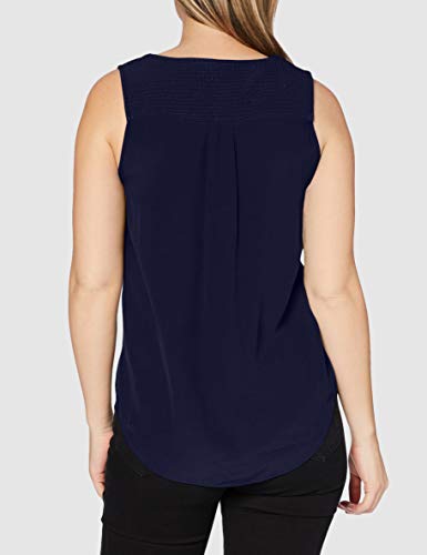 Naf Naf DNC2 567, Top Para Mujer, Azul (bleu Marine), M