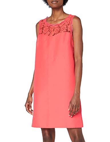 Naf Naf EFLUO R1 Vestido, Rosa Rosa Neon, 40 para Mujer