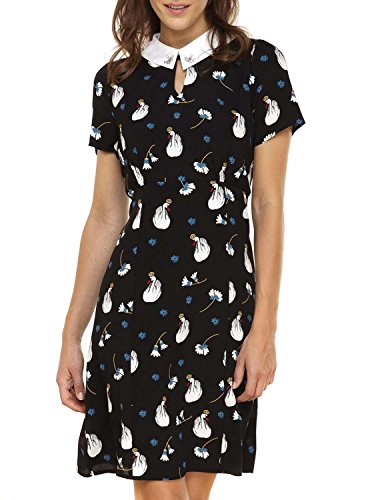 Naf Naf LAMORA R1 Vestido, Multicolor Impresme, 38 para Mujer