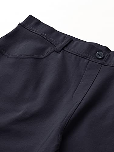 Nautica Bermudas elásticas para uniforme escolar para niña, azul marino tejido, 6X