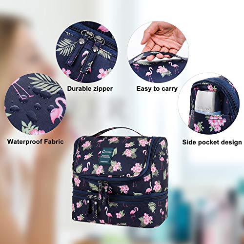 Neceser de Viaje con Gancho Colgante para Hombres y Mujeres Organizador de Bolso cosmético con manija Bolsa de Maquillaje Bolsa de diseño Lindo para Accesorios de Viaje