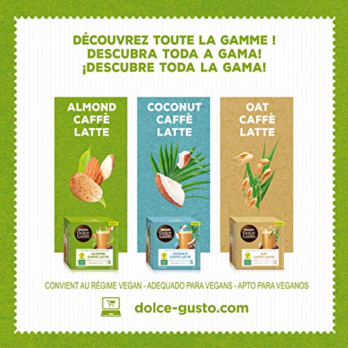 Nescafé DOLCE GUSTO Café ALMENDRA LATTE - Pack De 3 x 12 cápsulas - Total: 36 Cápsulas