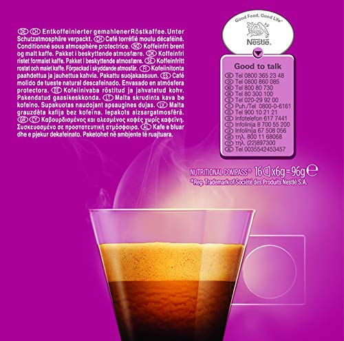 NESCAFÉ Dolce Gusto Café Espresso Descafeinado 16 Cápsulas