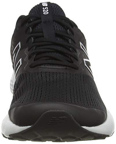 New Balance 520v7, Zapatillas para Correr Hombre, Black/White, 44.5 EU