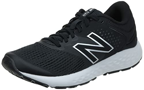 New Balance 520v7, Zapatillas para Correr Hombre, Black/White, 44.5 EU