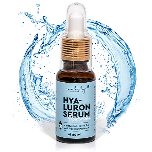 New Body - Sérum hialurónico de alta dosis de 20 ml de ácido hialurónico - cuidado facial antiedad natural