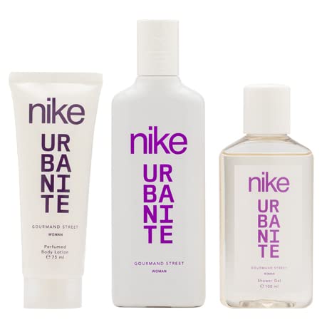 Nike Gourmand Street Estuche de Regalo para Mujer EdT 75ml + Body Lotion 75ml + Gel Baño 100ml