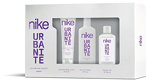 Nike Gourmand Street Estuche de Regalo para Mujer EdT 75ml + Body Lotion 75ml + Gel Baño 100ml