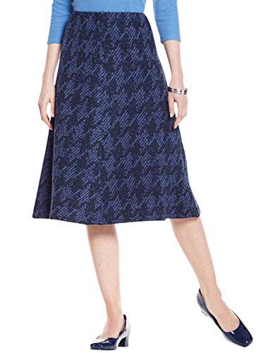 Nino Cerruti Falda Jacquard De Mujer Azul UK 18 / EU 46