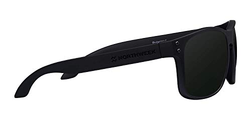 Northweek Bold All Black - Gafas de Sol para Hombre y Mujer, Polarizadas, Negro