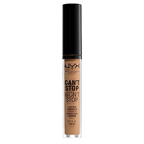 Nyx Professional Makeup Corrector No Comedogénico, Waterproof Y De Larga Duración Can'T Stop Won'T Stop 24H Tono 14 Golden Honey Para Pieles Oscuras