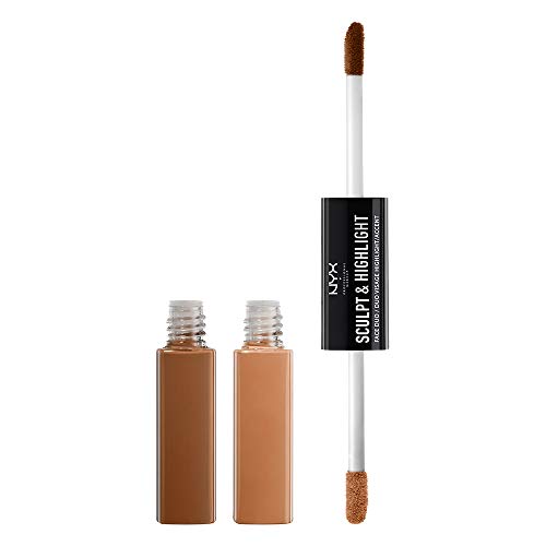 NYX Professional Makeup Maquillaje De Contouring Sculpt & Highlight tono 5 Chestnut Sand color Marrón