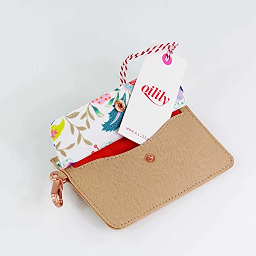 Oilily Aqua Sits Flap Credit Card Wallet Bright White