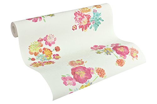 Oilily Home papel pintado Oilily Atelier colorido blanco 10,05 m x 0,53 m 302732