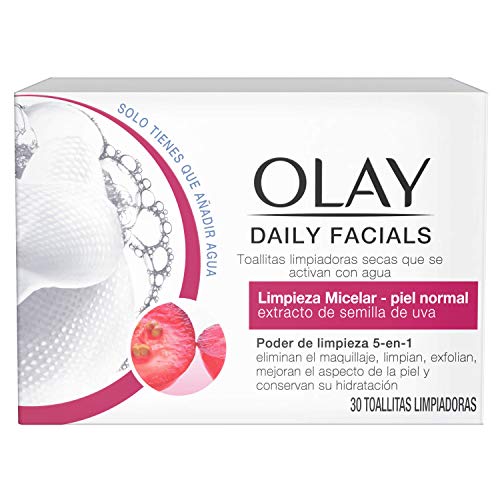 Olay - Daily Facials Limpieza Micelar - Piel Normal, 1 x 100 g