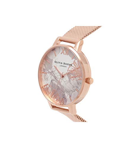 Olivia Burton Reloj Analógico para Mujer de Cuarzo con Correa en Acero Inoxidable OB16VM15