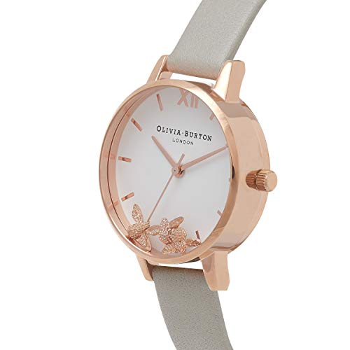 Olivia Burton Reloj Analógico para Mujer de Cuarzo con Correa en Cuero OB16CH03