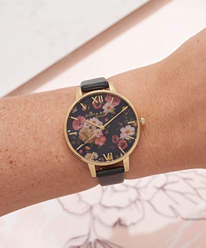 Olivia Burton Reloj Analógico para Mujer de Cuarzo japonés con Correa en Cuero OB14WG01