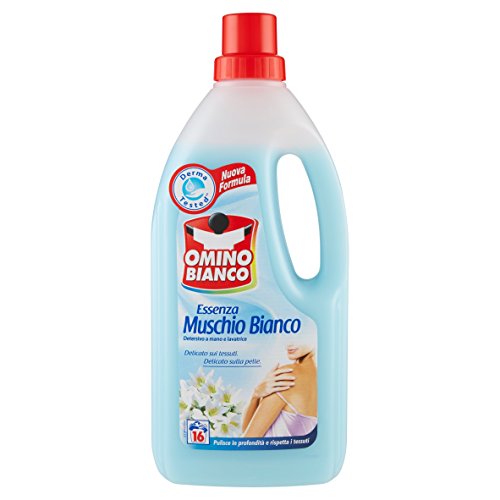 Omino Bianco – Aroma almizcle blanco, Detergente a mano y lavadora – 1000 ml