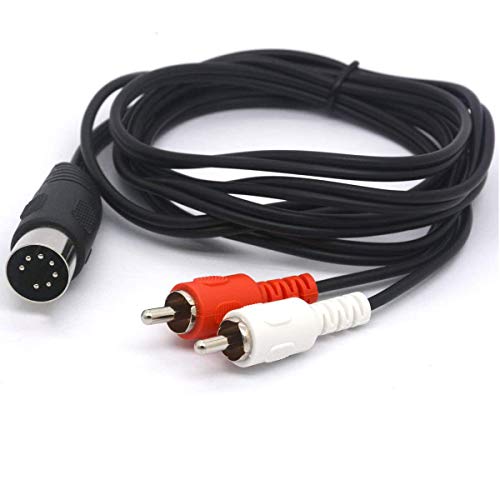 OpenII Cable MIDI a RCA, conector de audio macho DIN de 7 pines a 2 RCA macho para Bang Olufsen (1,5 metros)